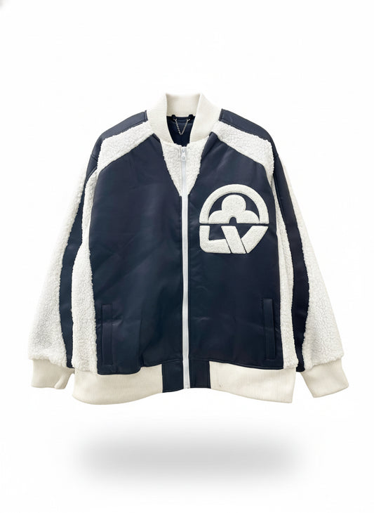 Louis Vuitton Leather Jacket "Blue-White"
