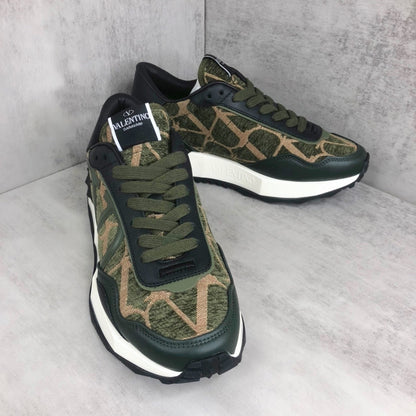 Valentino Garavani Netrunner "Green-Black-Beige Monogram"