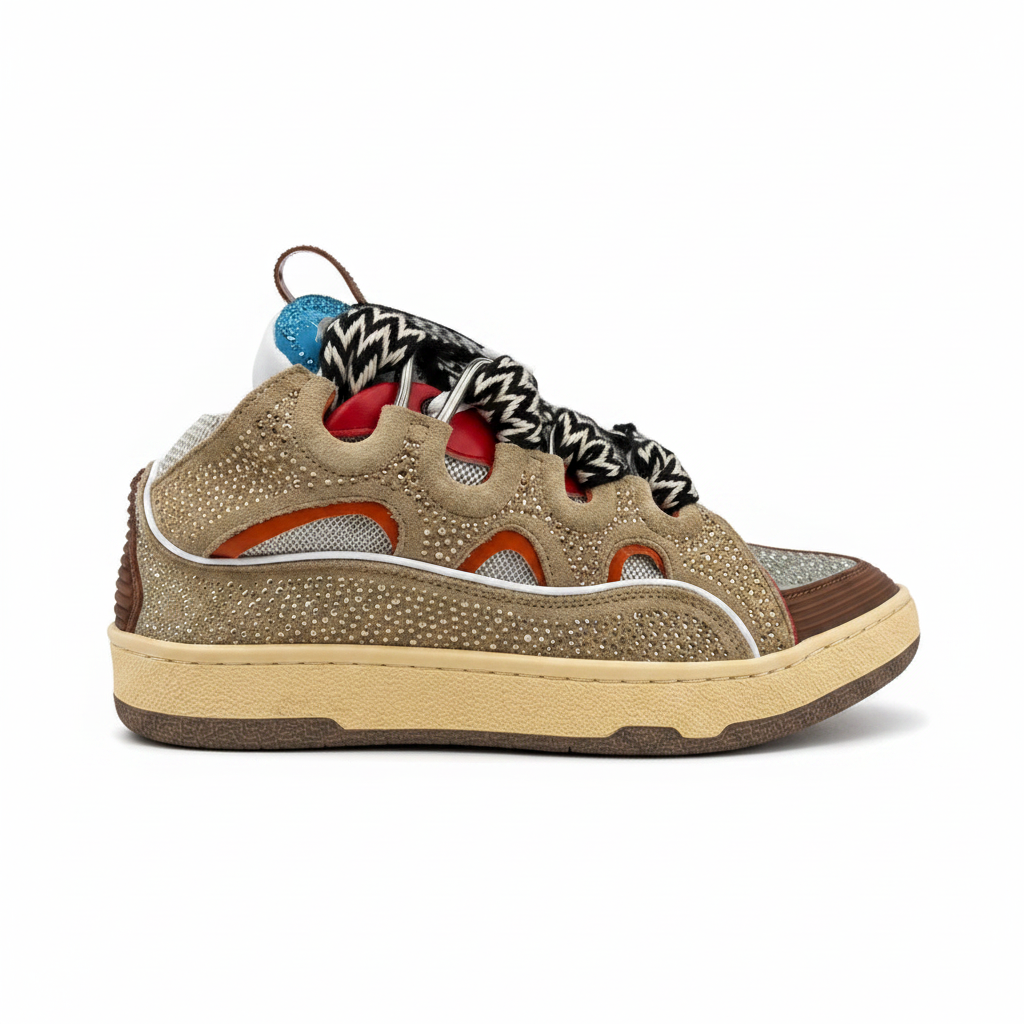 Lanvin Curb "Beige" Crystal