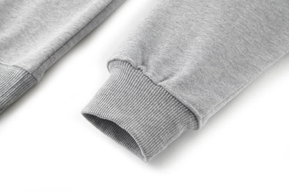 Dior CD Icon Half-Zip Sweatshirt "Gray Cotton Fleece"