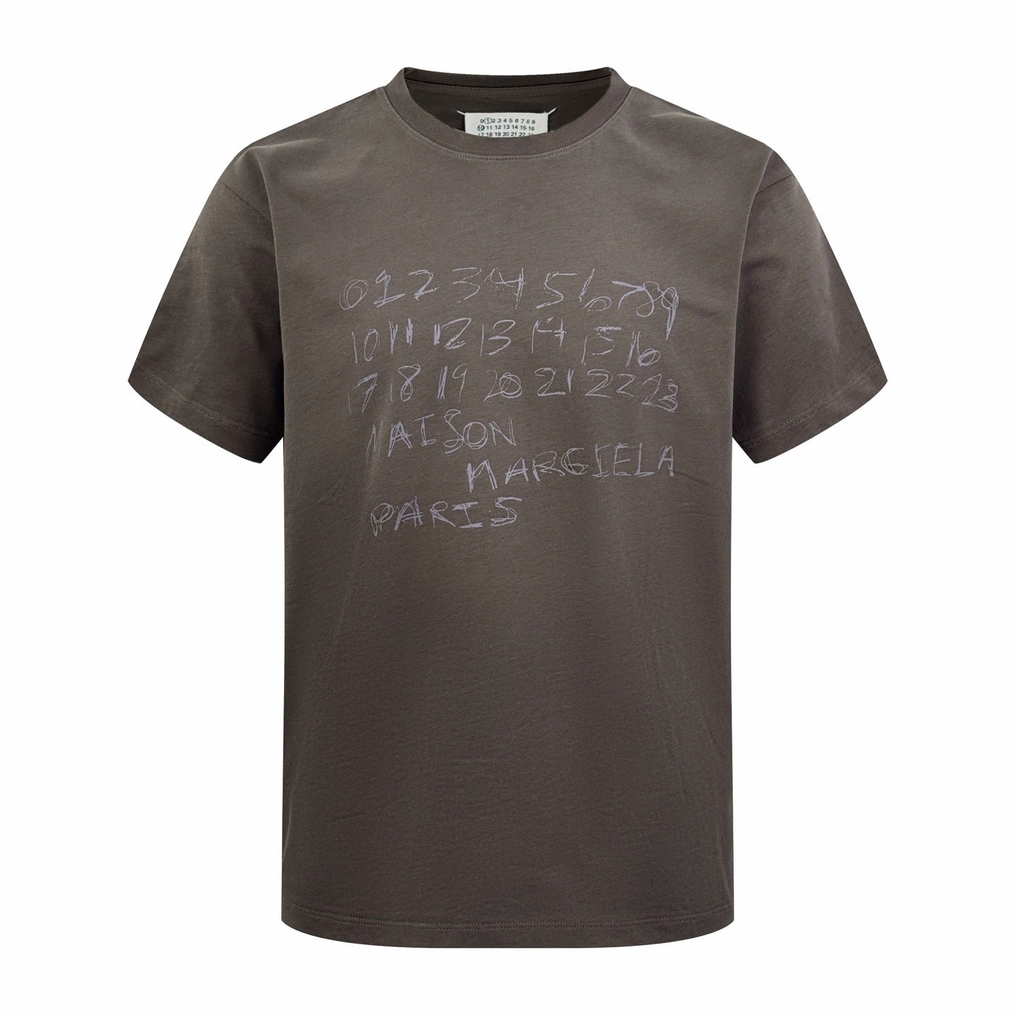 Maison Margiela Numerical Printed T-Shirt "Brown"