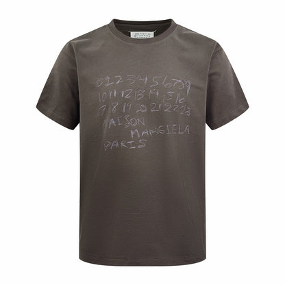 Maison Margiela Numerical Printed T-Shirt "Brown"
