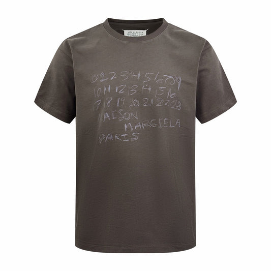 Maison Margiela Numerical Printed T-Shirt "Brown"