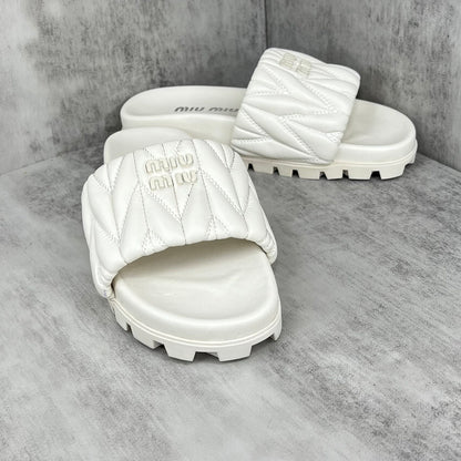 Miu Miu Slides "White"
