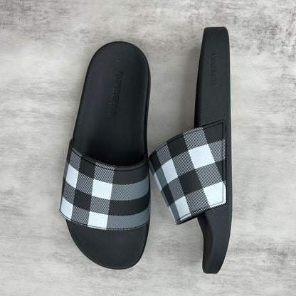 Burberry Slides "Black-Grey-White"