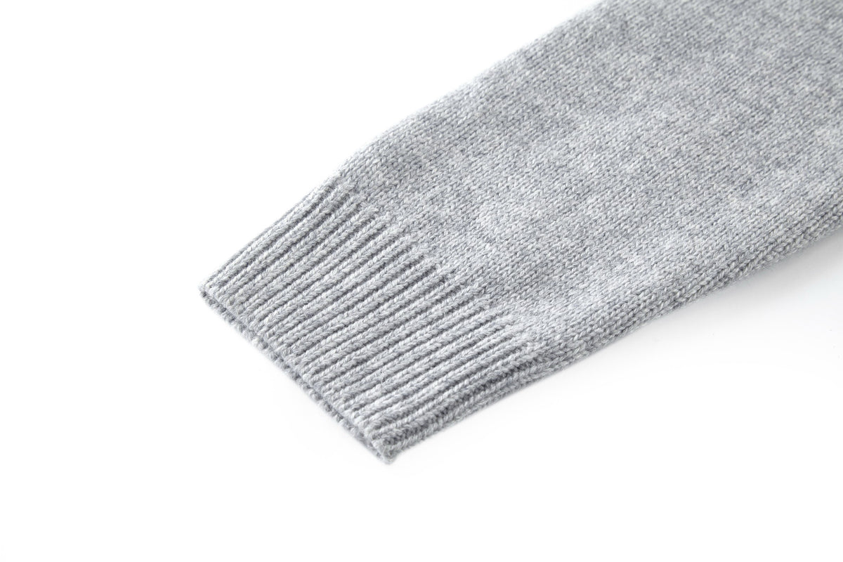 Louis Vuitton Chunky Wool-Cashmere Crewneck "Grey"
