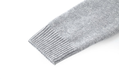 Louis Vuitton Chunky Wool-Cashmere Crewneck "Grey"
