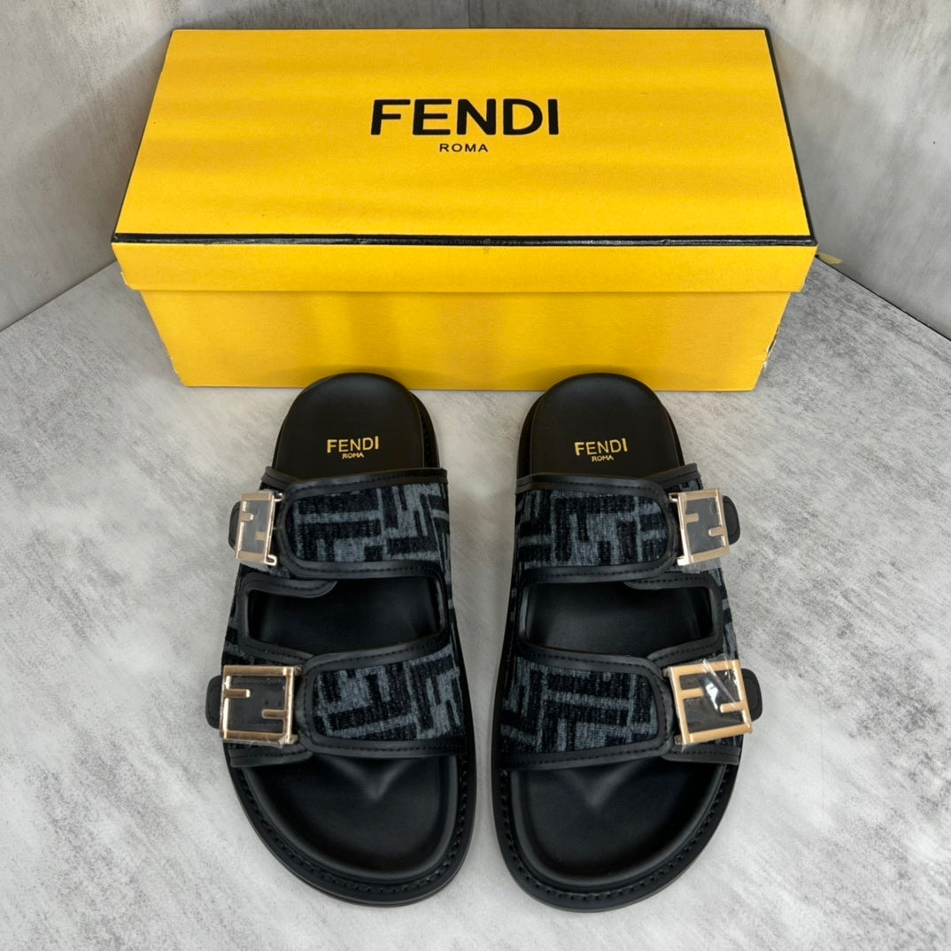 Fendi Sandals "Black-Grey"
