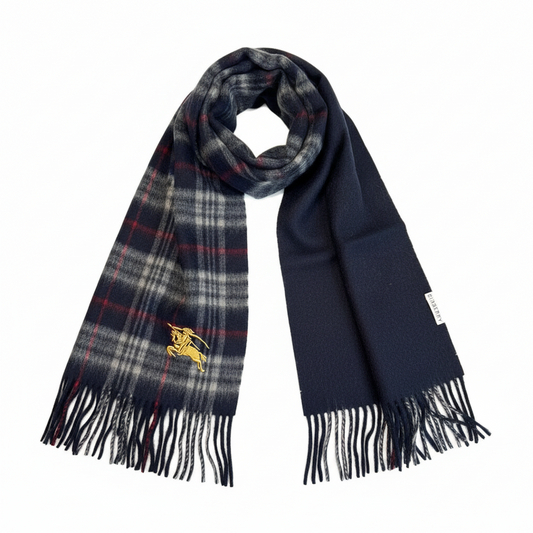 Burberry Cashmere Scarf "Black-White"