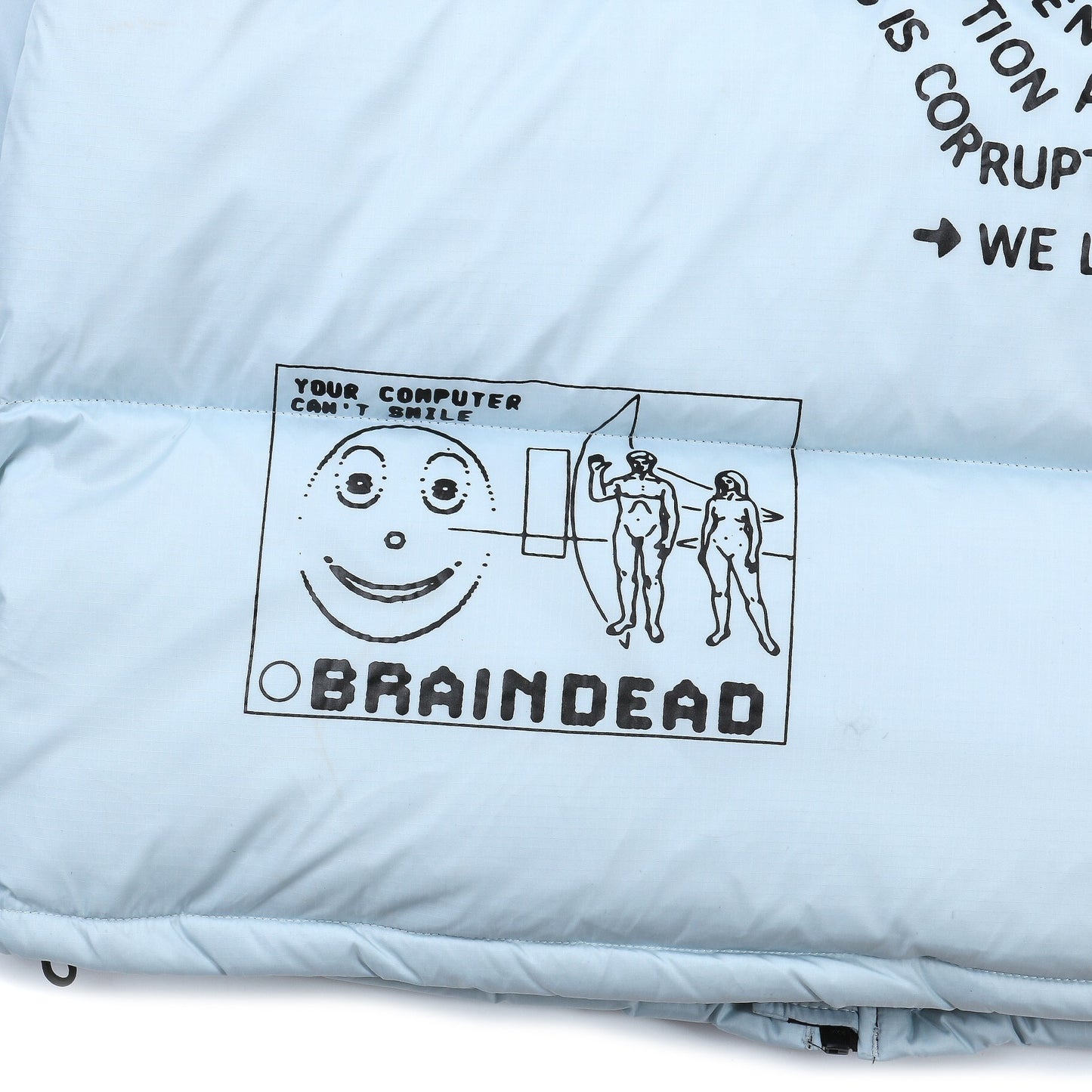 Brain Dead x The North Face Down Jacket "Baby Blue-Black"