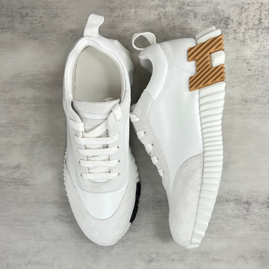 Hermes Bouncing Sneakers "White-Grey-Brown"