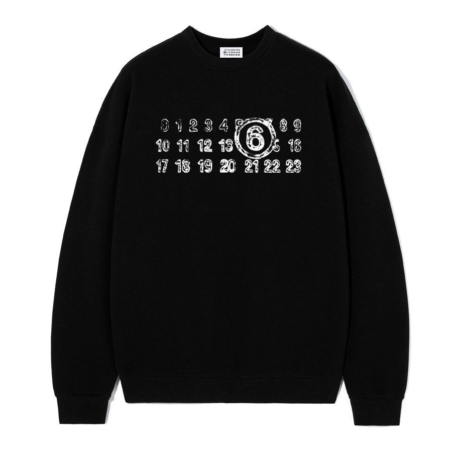 Maison Margiela Number Logo Sweatshirt "Black-White"