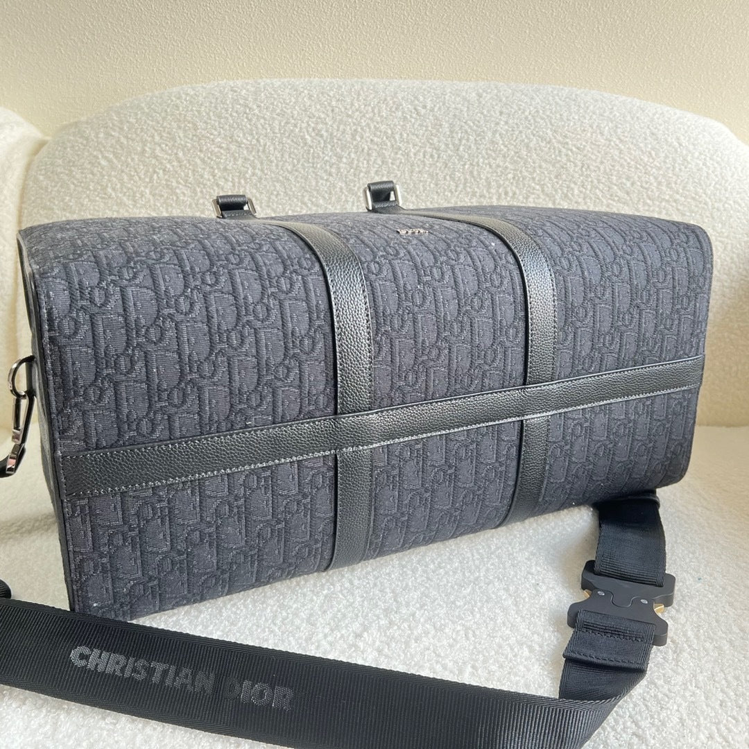 Dior Lingot 50 Oblique Jacquard Duffel Bag