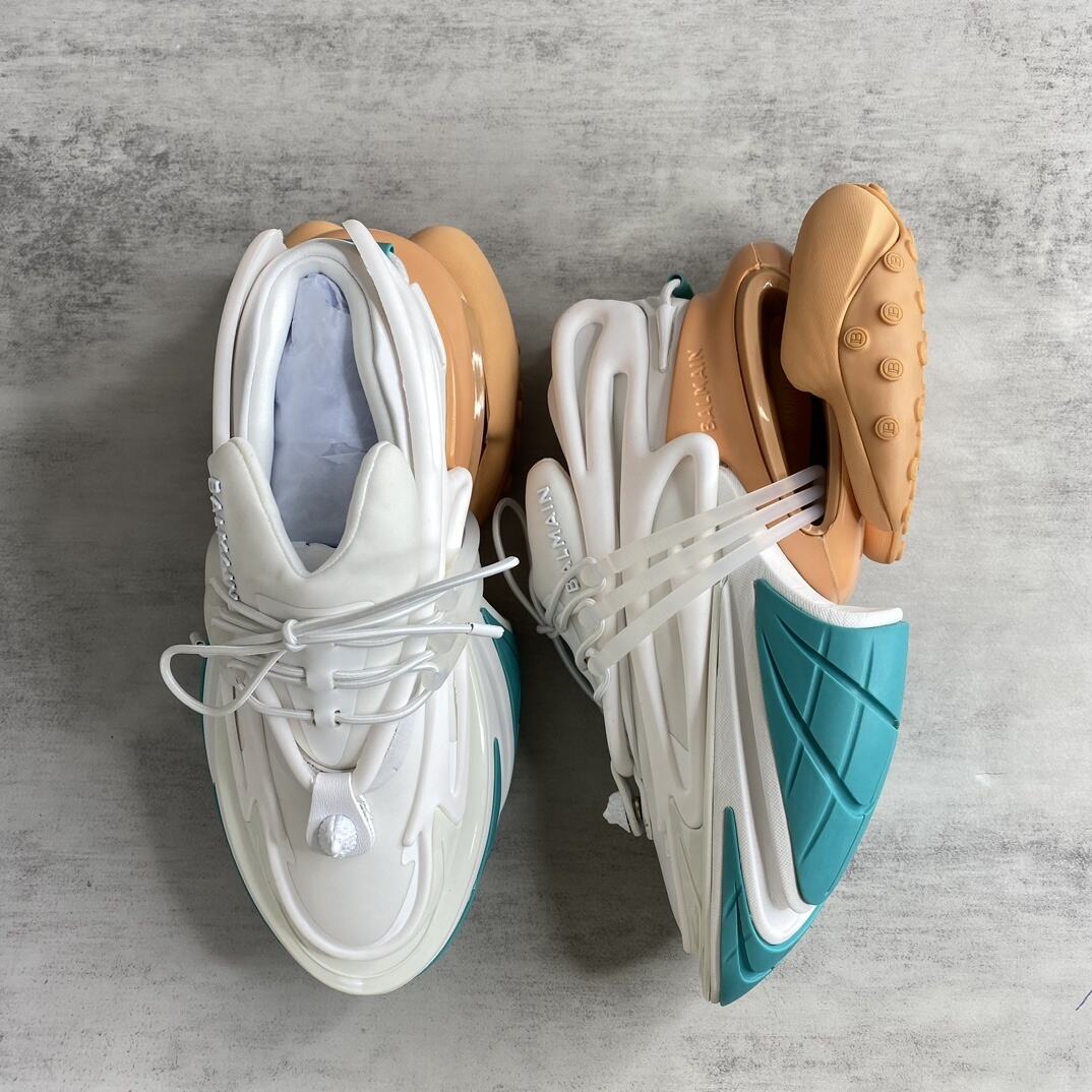 Balmain Unicorn "White-Turquoise"