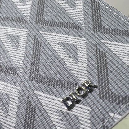 Dior Long Wallet CD Diamond Coated Canvas