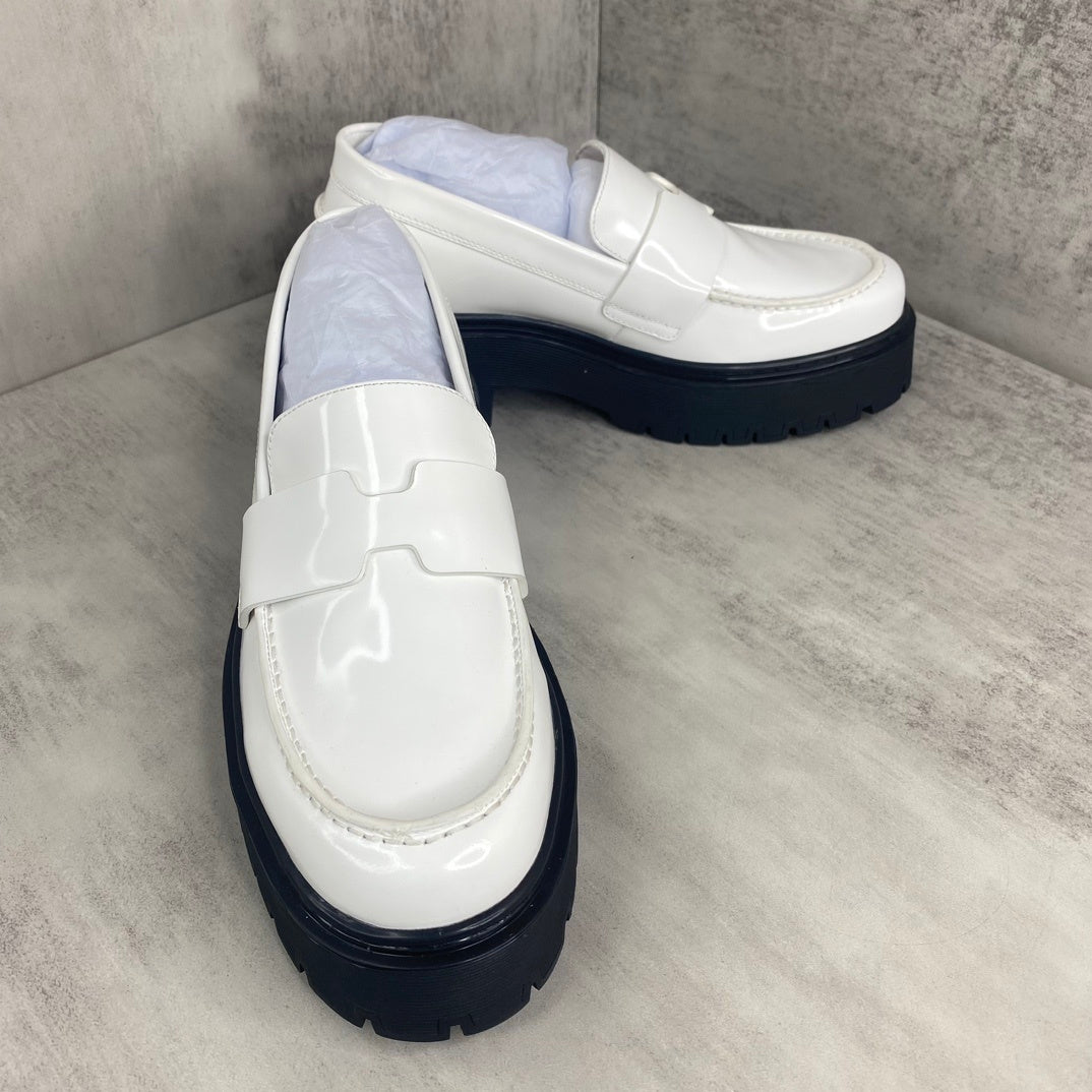 Hermes Leather Loafers "White"