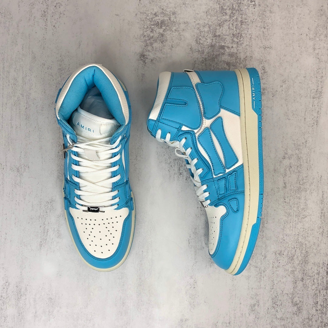 Amiri Skel Top High "White-Blue"