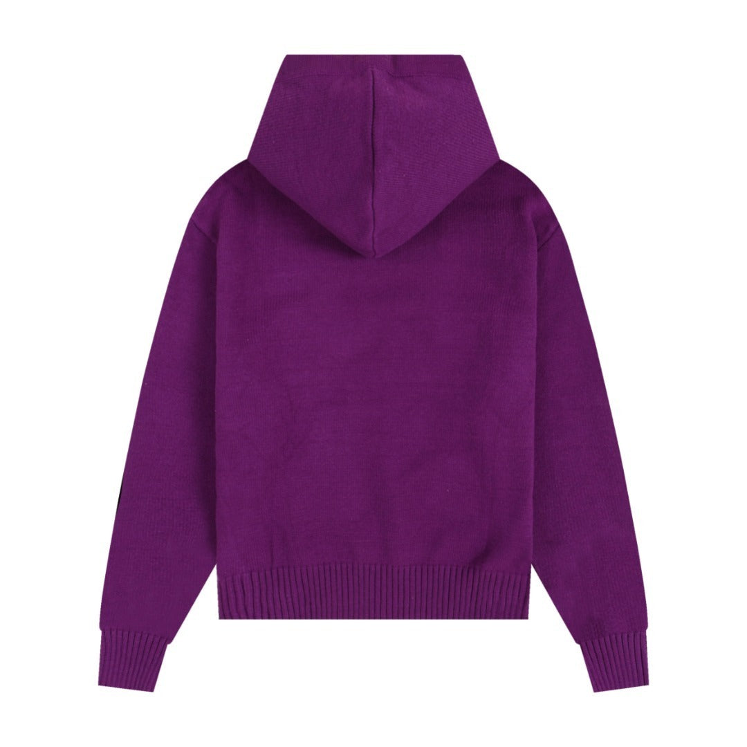 Ami Paris Ami De Coeur Hoodie "Purple"