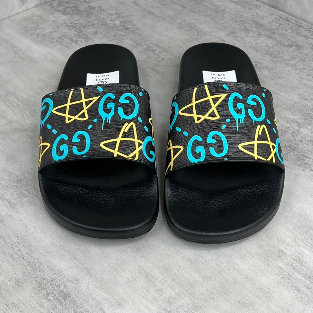 Gucci Ghost Slides "Star Print Black"