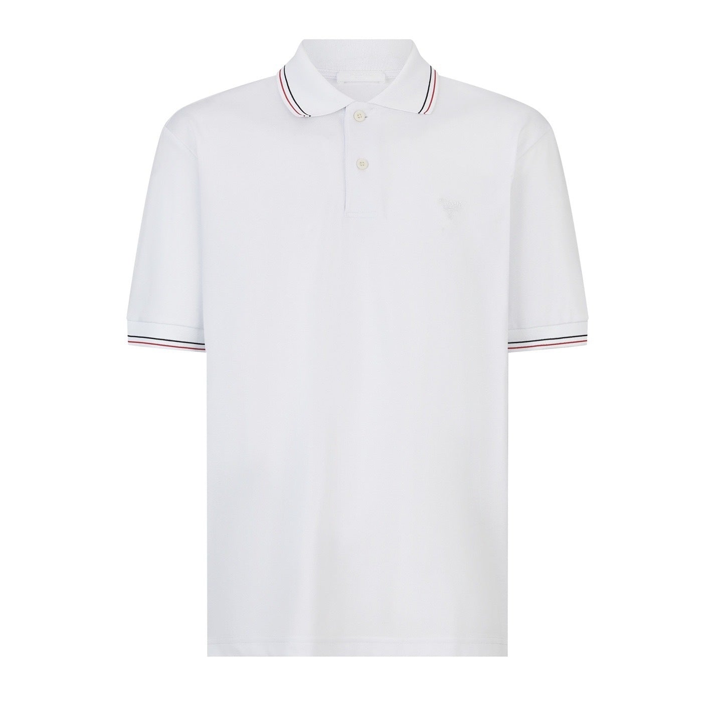 Prada Pique Polo T-Shirt "White"