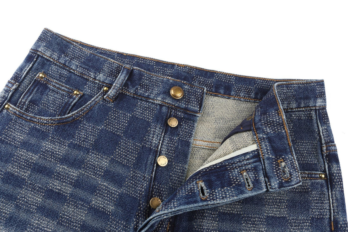 Louis Vuitton Damier Denim Skate Pants