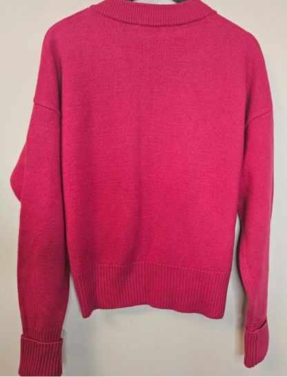 AMI Paris Ami De Coeur Cardigan "Pink"