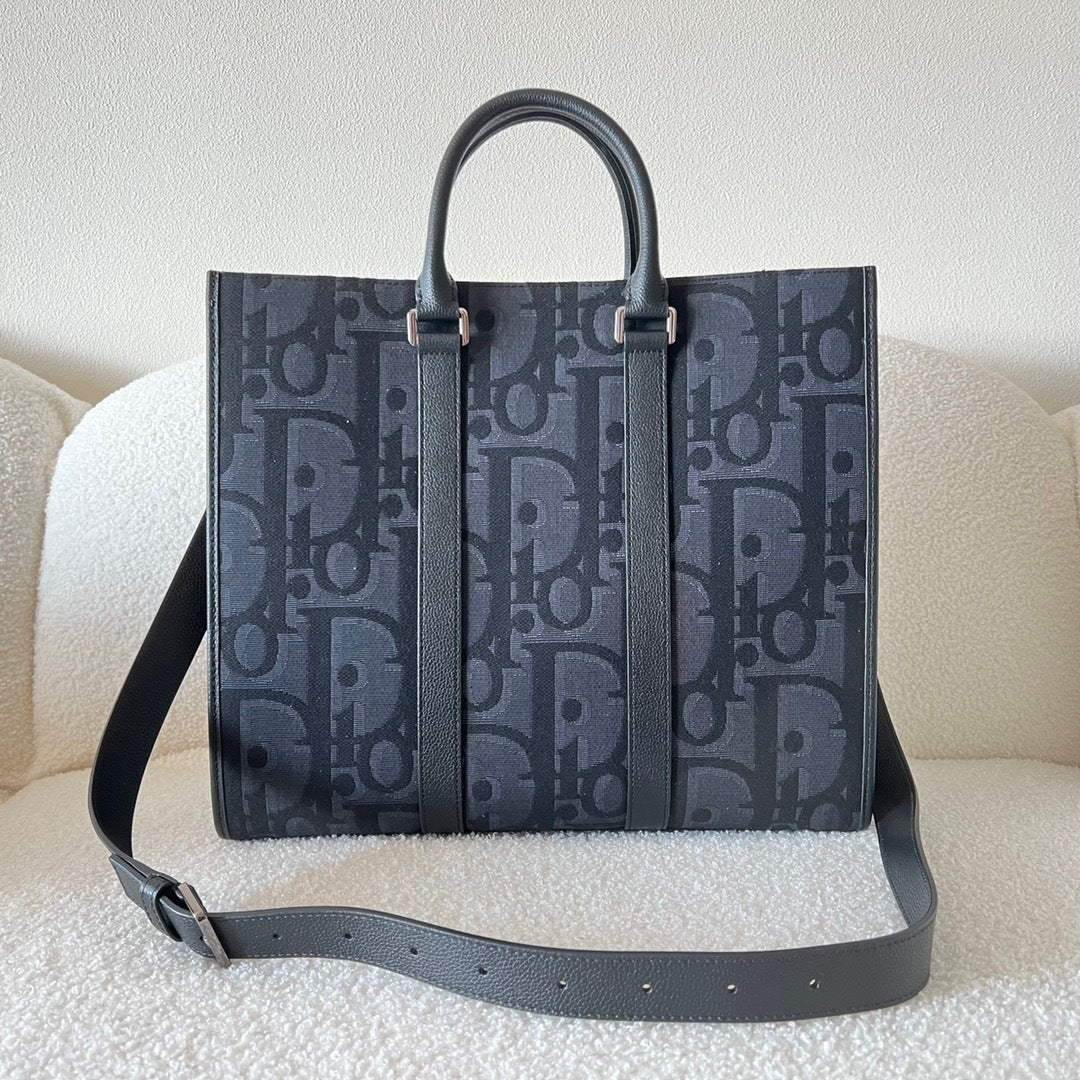 Dior Oblique Jacquard East-West Tote Bag