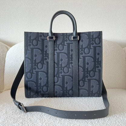 Dior Oblique Jacquard East-West Tote Bag