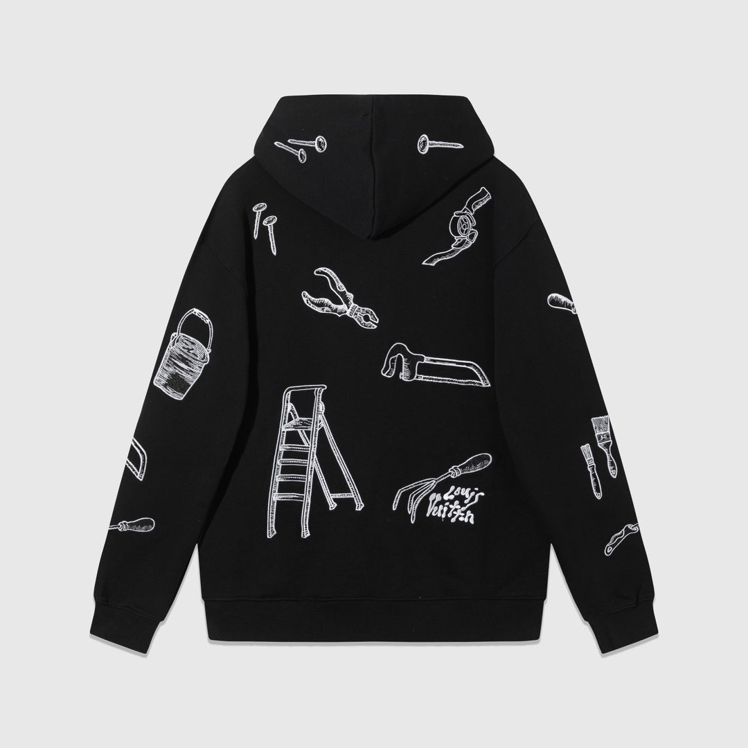 Louis Vuitton Multi-Tools Hoodie "Black-White"