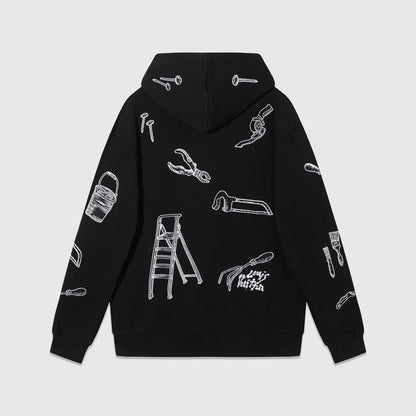 Louis Vuitton Multi-Tools Hoodie "Black-White"