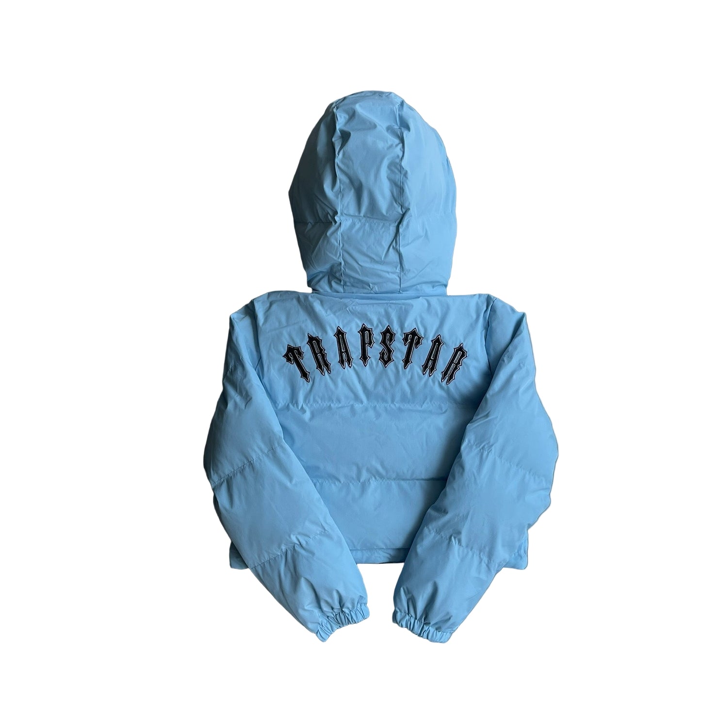 Trapstar Short Irongate Down Jacket "Blue"