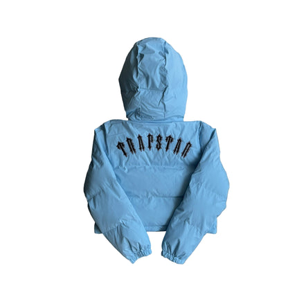 Trapstar Short Irongate Down Jacket "Blue"