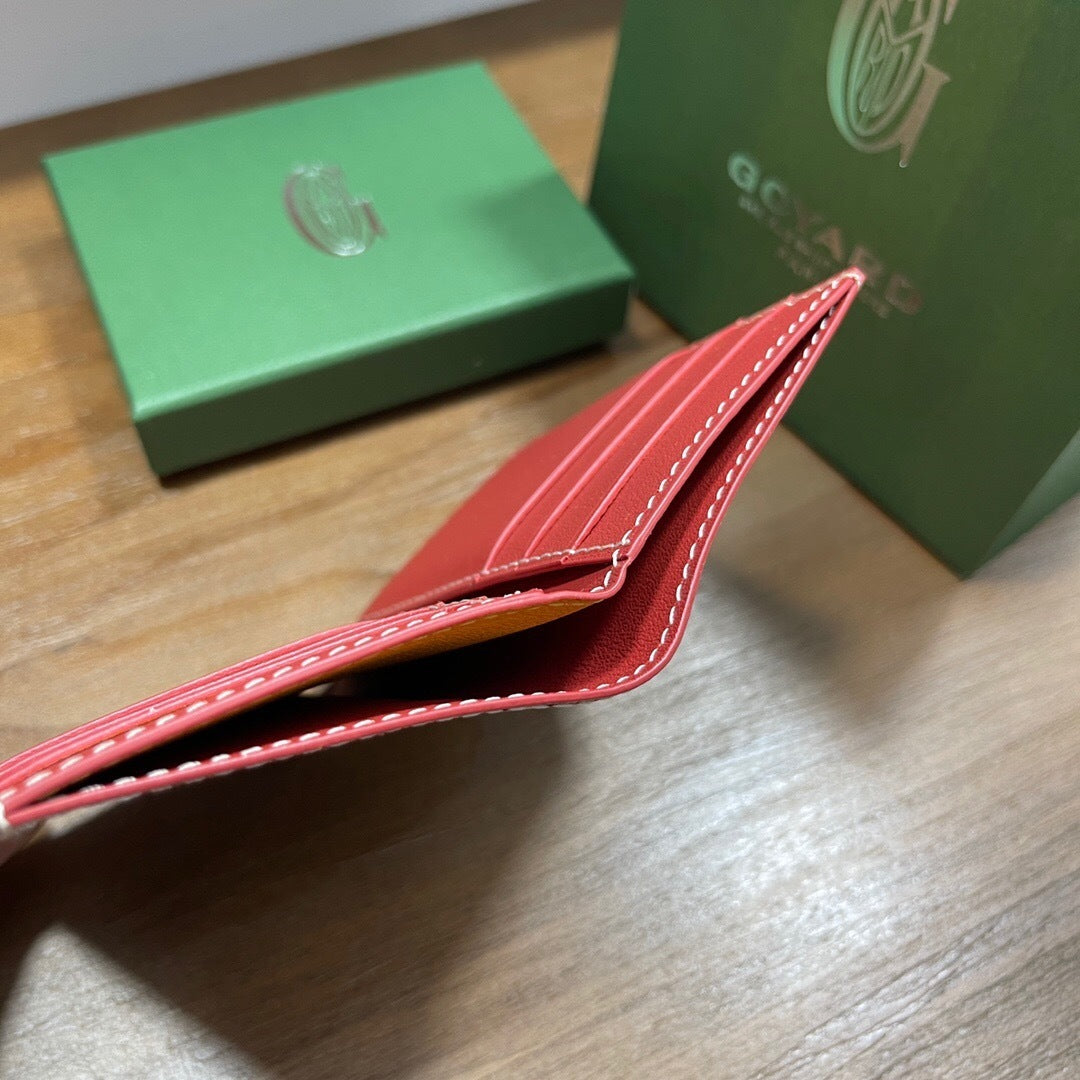 Goyard Saint-Pierre Card Wallet "Red"