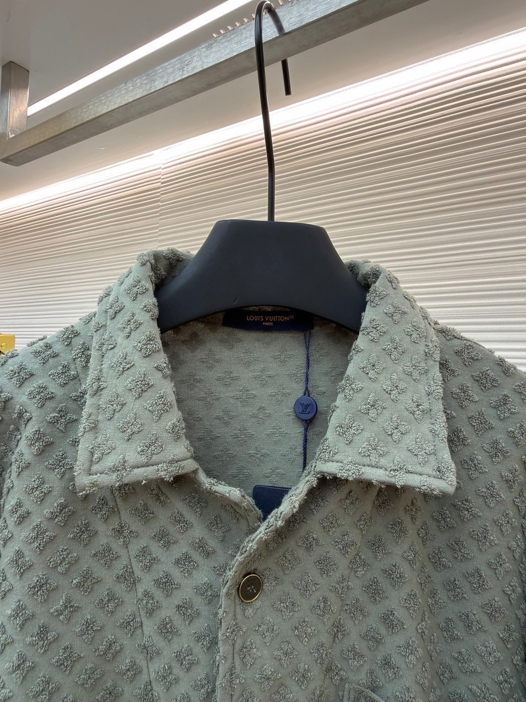 Louis Vuitton French Terry Jacquard Overshirt "New Sage"