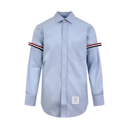 Thom Browne Cotton Armband Shirt "Blue"
