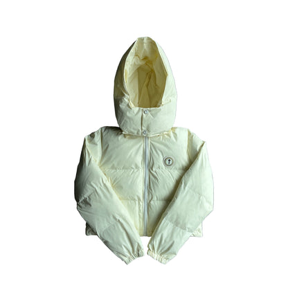 Trapstar Short Irongate Down Jacket "Cream"