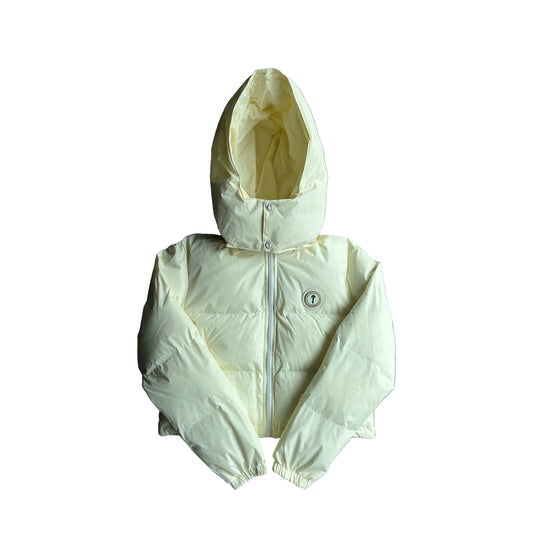 Trapstar Short Irongate Down Jacket "Cream"