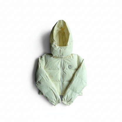 Trapstar Short Irongate Down Jacket "Cream"
