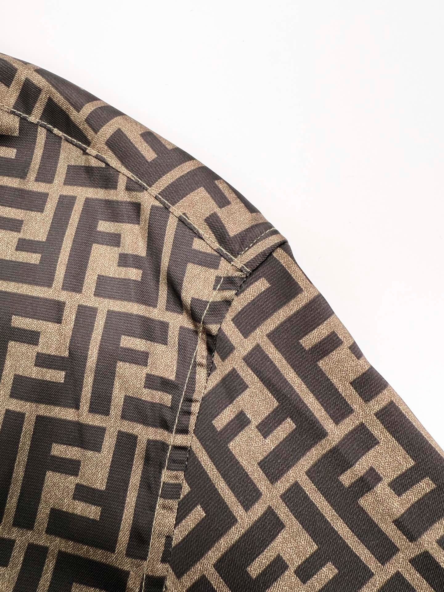 Fendi FF Monogram Short Shirt "Beige"
