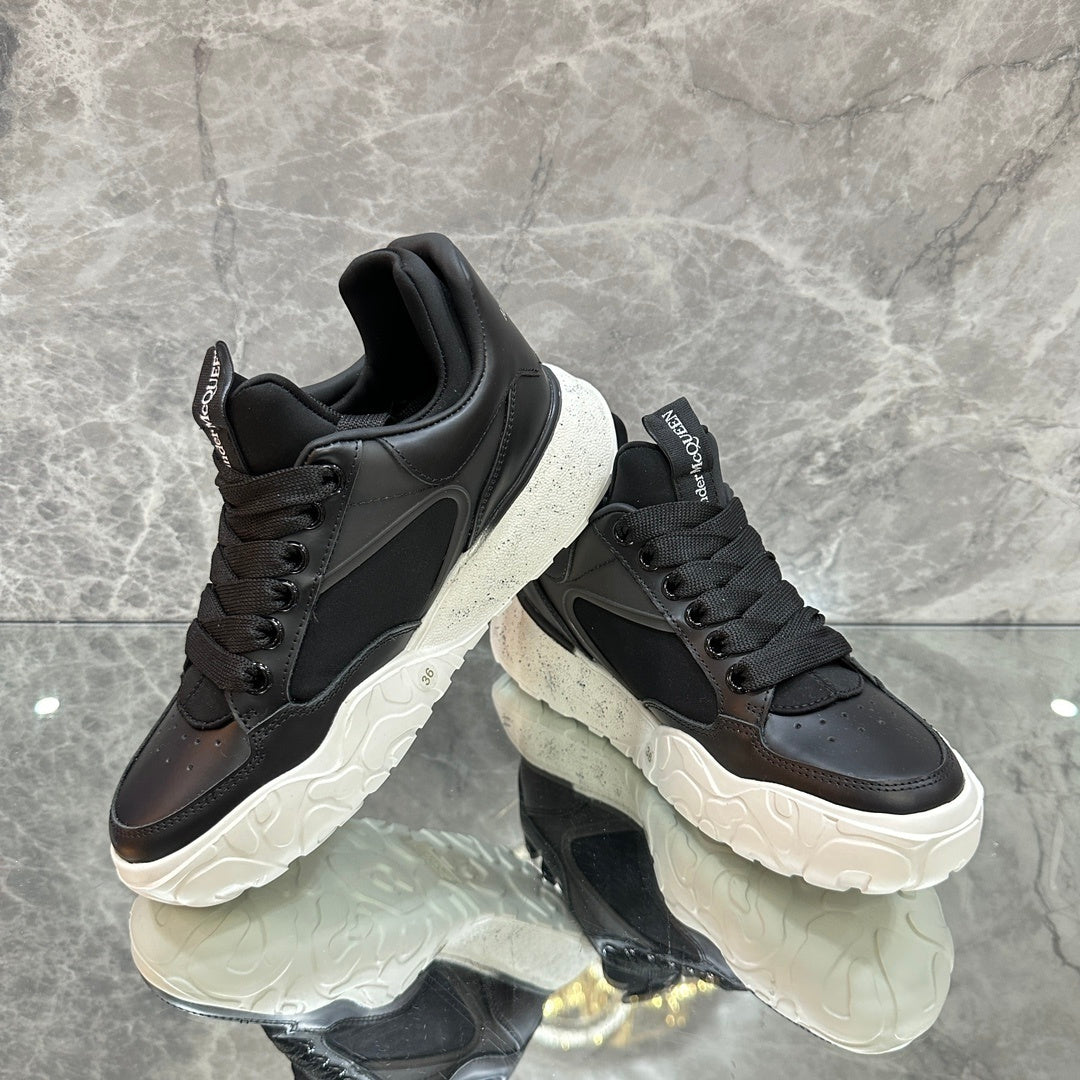 Alexander McQueen Oversized Court "Black-White Sole"