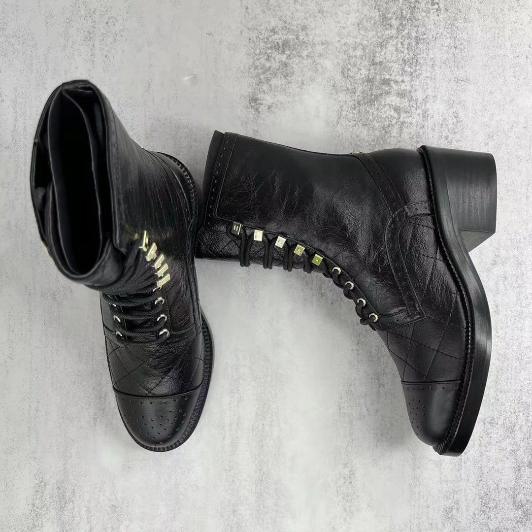 Chanel Leather Boots "Black"