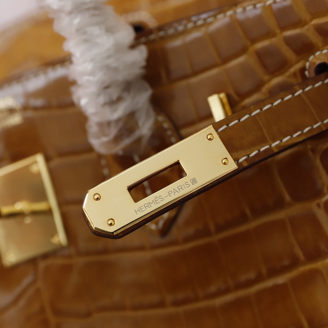 Hermès Crocodile Birking 35