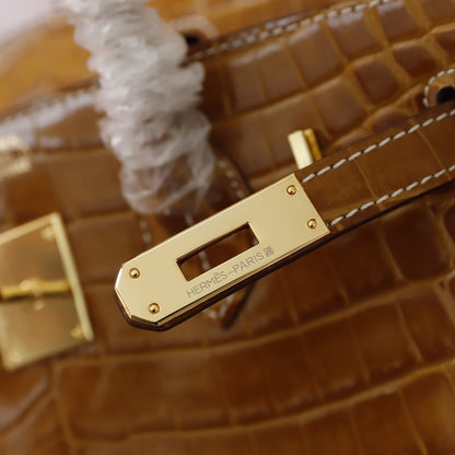 Hermès Crocodile Birking 35