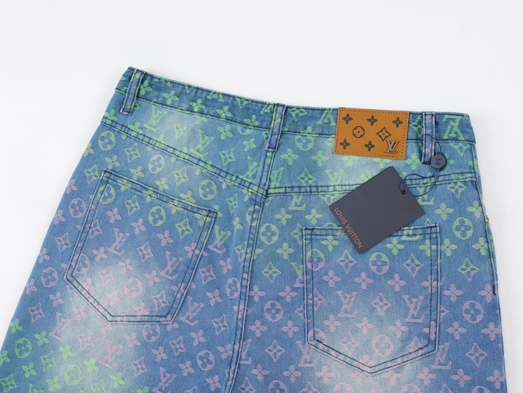 Louis Vuitton Monogram Denim Shorts