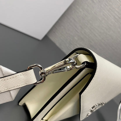 Prada Saffiano Leather Mini Envelope Bag