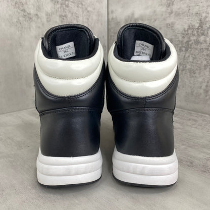 Chanel Interlocking CC Hgh-Top "Black-White"