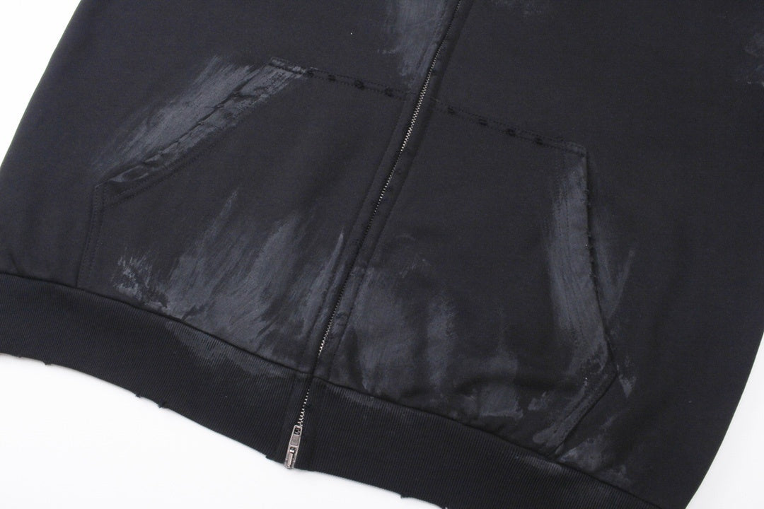 Balenciaga Zip-Up Hoodie "Black"