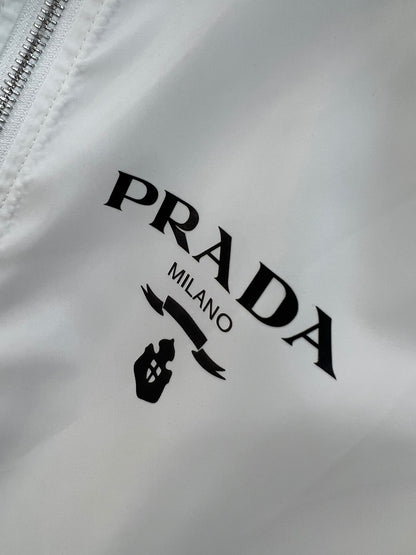 Prada Windbreaker Jacket "White"