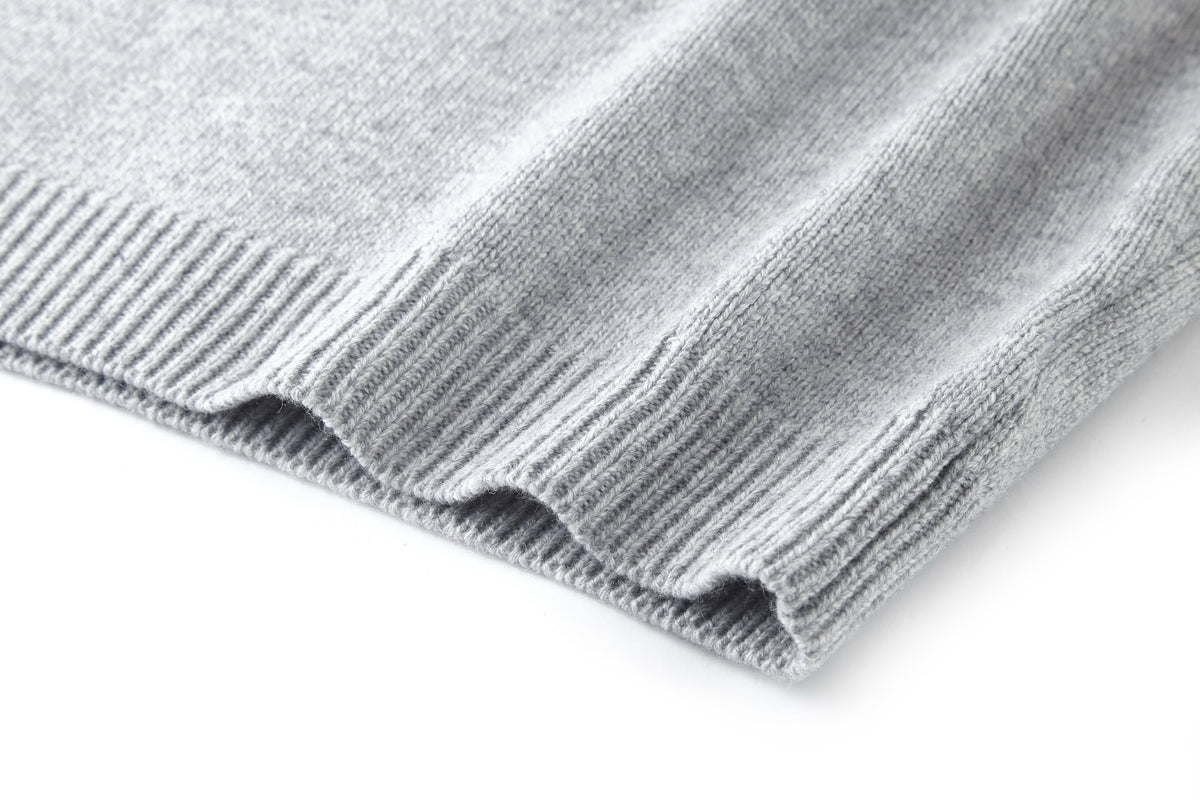 Louis Vuitton Chunky Wool-Cashmere Crewneck "Grey"