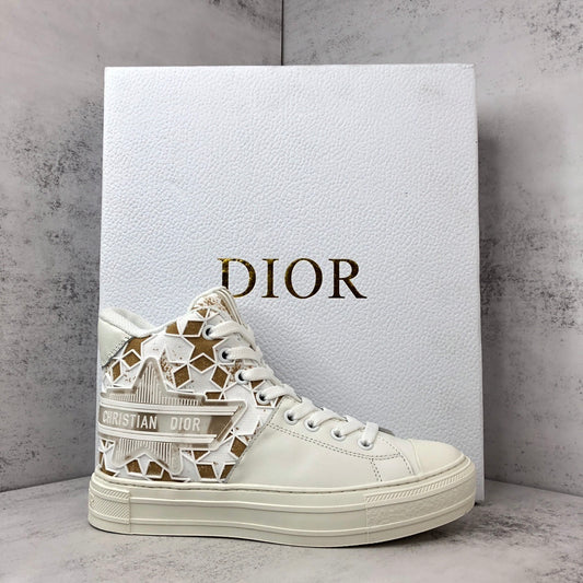 Dior Walk'N'Dior High-Top "White-Brown Star"